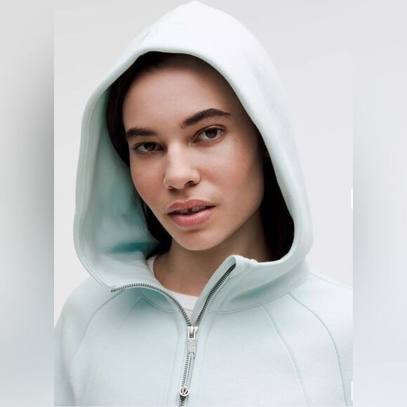 Lululemon Scuba Oversized Half Zip Hoodie light blue M/L - Picture 4 of 8